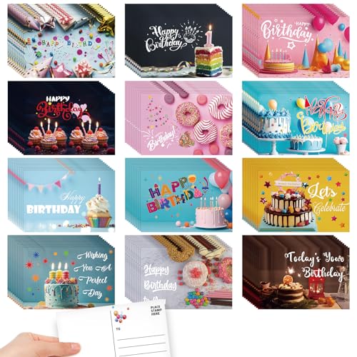 Kosiz 120 Pcs Birthday Cards Bulk 4 x 6 Inch - style: Birthday