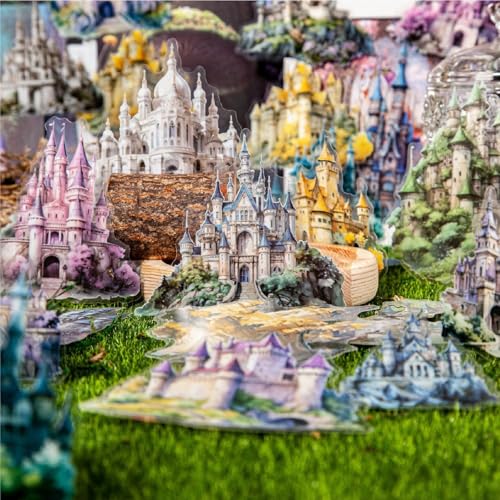 80 Pieces Aesthetic Gothic Magic Castle PET Sticker Set - color: Magic Castle