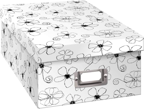 Pioneer Photo Albums B-1BW Photo Storage Box, Floral Design (Pack of 6) - color: Floral Design, size: Pack of 6