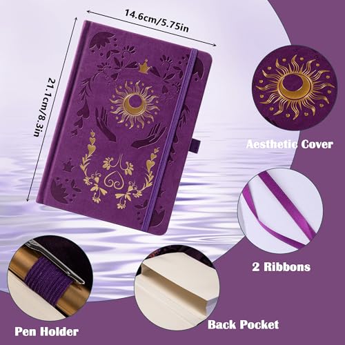 MGGAO Dotted Journal Notebook for Women Men, Journals for Writing - color: Purple, size: Dotted