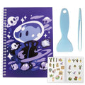 CRASPIRE Reusable Sticker Collection Book 40 Pages Planet Album Sticker Storage 8.26x5.82In Double-Sided Waterproof Blank Pasteable Notebook with Tools for Adults Release Paper Holder Saver Organizer - style: Planet-036
