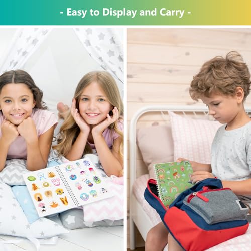 Reusable Sticker Book Collecting Album with Release Paper, Animal