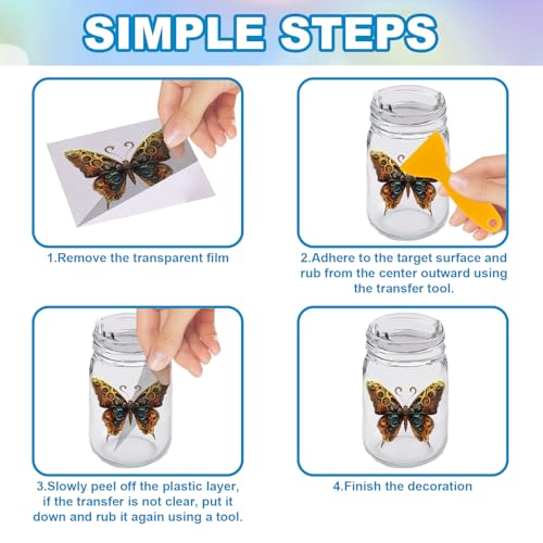 GLOBLELAND 18 Sheets Vintage Steampunk Rub on Transfers Metal Machinery Cars Waterproof UV DTF Cup Wraps Hot Air Balloon Decals Stickers for Water Glass Bottle Vase Crafts - style: Steampunk