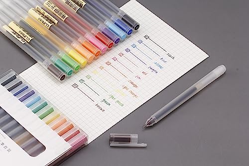 Colored Pens for Note Taking,0.38 Ultra Fine Point,12 Muticolors - style: 0.38 M