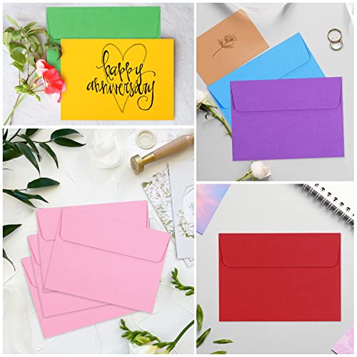 70 Pack Colored Envelopes, 4.375x5.75" Envelopes, Card Envelopes A2 Envelopes Envelopes for Invitations, Printable Invitation Envelopes for Weddings, Invitations, Postcards, Greeting Cards - size: A2 (4.375" x 5.75")