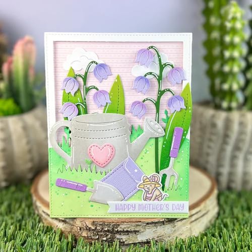 Lapoo Tool Metal Cutting Die for Scrapbooking - Durable, Cut Stencils for DIY Scrapbook Photo Album Decorative Paper Card, Card Making Supplies, Embossing (Watering Can 3.9 x 3.6 in) - color: Watering Can 3.9 x 3.6 in