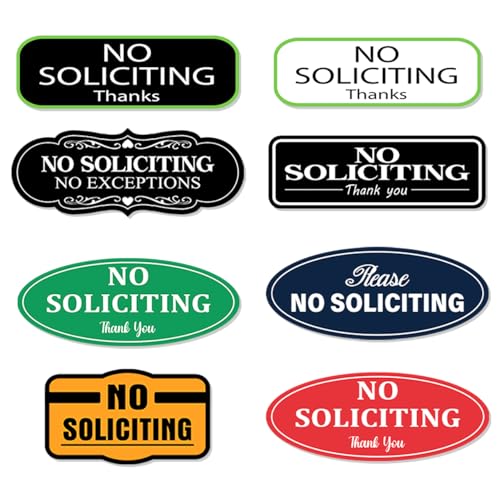 No Soliciting Stickers Pack for Home Or Use Vinyl Material Weatherproof Durable Easy to Apply On Doors Includes 96 Pieces with Various Styles 96Pcs Phone Case - color: No Soliciting A15