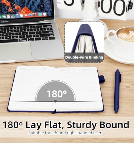 3 Pack Pocket Notebooks (3.7x" 5.7") A6 Small Notebook 100 GSM Thick Paper | Journaling Notebooks For Note Taking Journals For Writing Mini Note Pads With Pen Holder Thick Paper(3 Deep Blue) - color: 3 Deep Blue