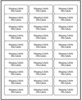 Address Labels for Inkjet Printers 1" x 2-5/8", Pack of 6000 Labels - size: 200 sheets/ 6000 labels