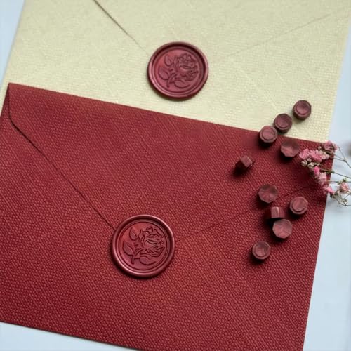 600pcs Sealing Wax Beads for Wax Seal Stamp, Perfect for Gift Sealing, Letter Sealing, Crafting Projects, Invitations Cards Sealing, Envelopes Sealing (Burgundy) - color: Burgundy