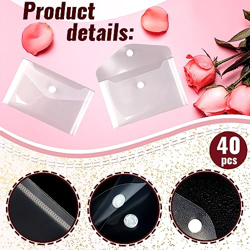 Vmiapxo 40 Pack Stamp and Die Storage Pockets (4" x 6") - size: 4" x 6"