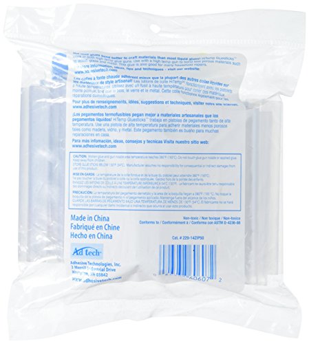 Adtech W229-14ZIP50 4 inch Glue Sticks, (Pack of 6) - size: 50 Count (Hi-Temp) (Pack of 6)