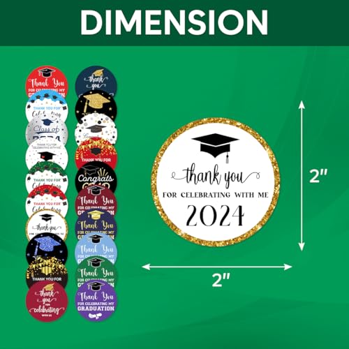 Pack 90 Pcs Thank You Stickers for Party Favors for Celebrating with Us Graduation Labels School Supplies Funny Cute Aesthetic Sticker Round Waterproof Small Vinyl Decals Bulk - color: Purple A24