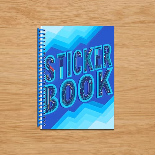 B5 Reusable Sticker Collecting Book Blank Sticker Album (Style J Dark Blue) - color: Style J Dark Blue