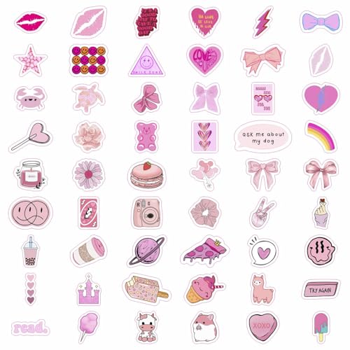 100Pcs Preppy Stickers for Water Bottle and Laptop - Preppy Party Favors & Decorations, Waterproof Vinyl Decals, Fashion and Fun Stickers, Gifts for Women & Men - color: Preppy Stickers