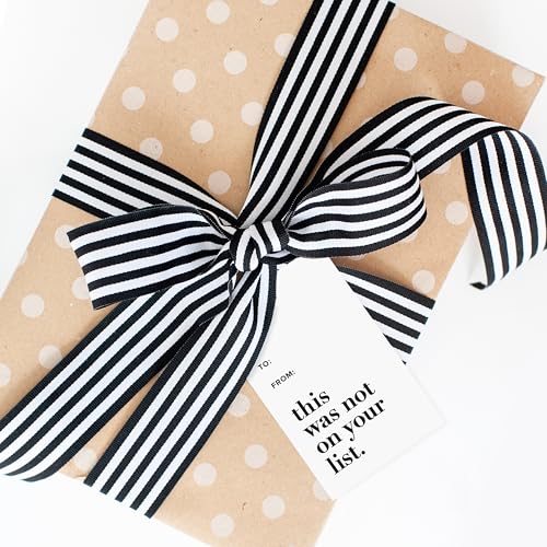 50 Thank You Gift Tags by ThreeKin, 2 x 3 Snarky Pre-Punched Hole Hanging Tags for Gifts & Favors - Perfect for Weddings, Parties, Holidays, Anniversaries, Celebrations (5 Unique Sayings of 10 Each) - style: Snarky
