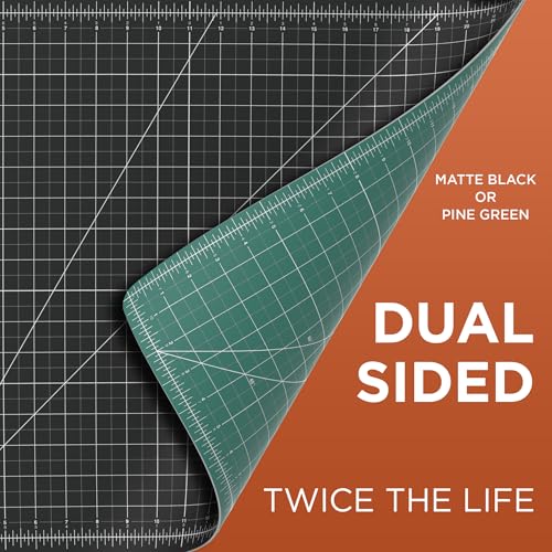 ALVIN GBM Self-Healing Cutting Mat 30 x 42 inch | Double-Sided Green/Black | 5-Layer Gridded Surface for Arts, Crafts and Sewing - Model GBM3042 - size: 42"L x 30"W