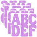 Bulletin Board Letters 74 PCS Glitter Letter Stickers Large 5 Inch, Purple - color: Purple, size: 5 Inch