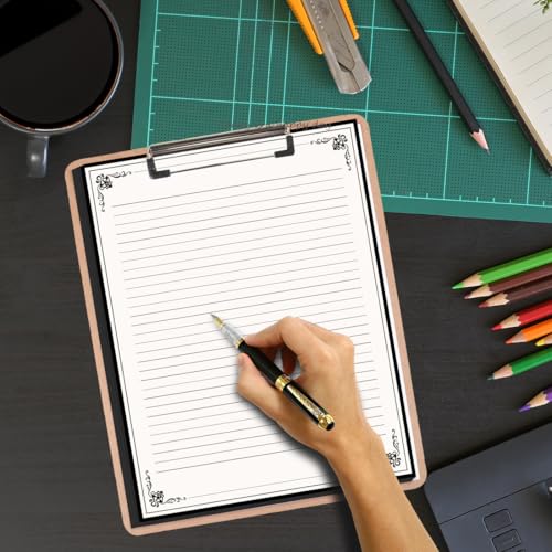 (5-Pack) Vintage Lined Paper - 250 Sheets Stationary Paper for Writing Letters, 100gsm, Stationery for Writing Letters, Invitations, Stationery Writing Papers, 8.5'' x 11'' - color: Black, size: 5-Pack