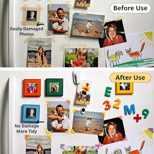 480Pcs Acid Free Photo Corners Self Adhesive, Picture Corners Stickers | acid-free self-adhesive, Excellent Adhesion, 0.8" kraft paper, easy to apply, fits scrapbooks, albums, frames & guestbooks - color: White