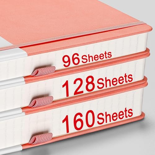 AHGXG Dotted Journal, 320 Pages, A5 (5.75'' × 8.38'') - color: Pink, size: A5