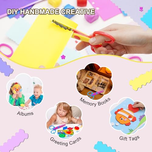 UCEC 36 Piece Crafting Set, Craft Scissors Decorative Edge, Craft Paper - color: Beginner Set 2