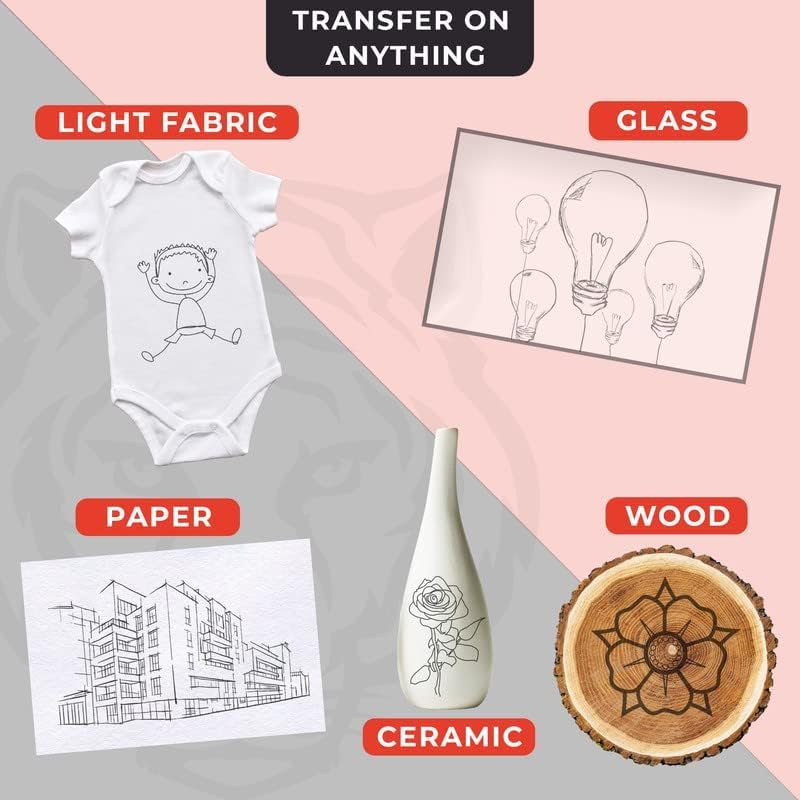Raimarket 120 Sheets Carbon Paper for Tracing – Durable Smudge-Resistant Graphite Transfer Paper for Drawing, Sketching & Craft Projects | Black Copy Paper for Wood, Canvas, Fabric & Art Surfaces - color: Carbon Paper