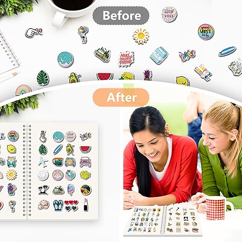 YUATCYA Reusable Sticker Collecting Book Storage Album with 40 Sheets Blank Release Paper - A5 Size Stickers Organizer Collection Holder Book for Adult (PURPLE)
