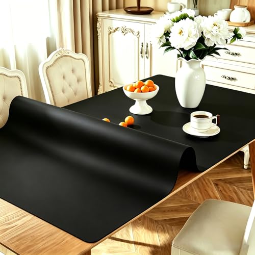 Extra Large Silicone Mat, 42x96 Inch Silicone Table Mat, Black - color: Black, size: 96"L x 42"W
