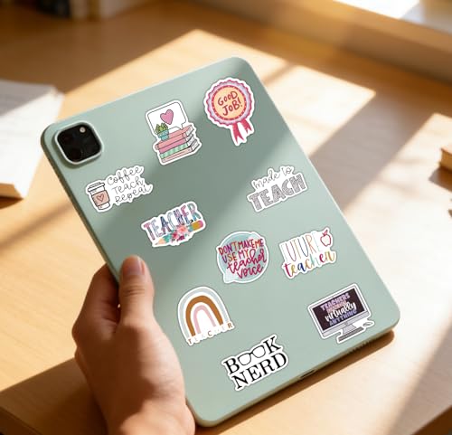 Teacher Stickers 110PCS, Vinyl Waterproof,Teacher Appreciation - color: Teacher Stickers