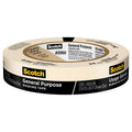 3M 36-Rolls of .94” x 60 yds 2050-24AP Scotch Greener Tan General Purpose Masking Tape - size: .94" x 60 Yds
