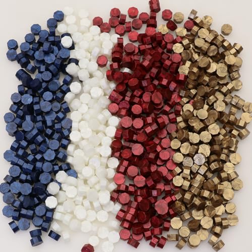 Antique Gold Wax Seal Beads 600pcs, Atopbb Metallic Sealing Wax Beads for WaxSeal Stamp, Affordable WaxPellets Refill Pack for WaxSeal Kit, Wedding Invitation, Envelope Seal, Crafts (Antique Gold) - color: Bronze