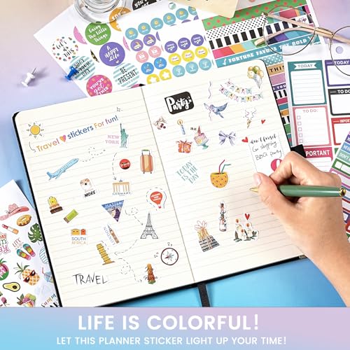 Planner Calendar Stickers for Decorating, 28 Sheets, 1800+ Sticker