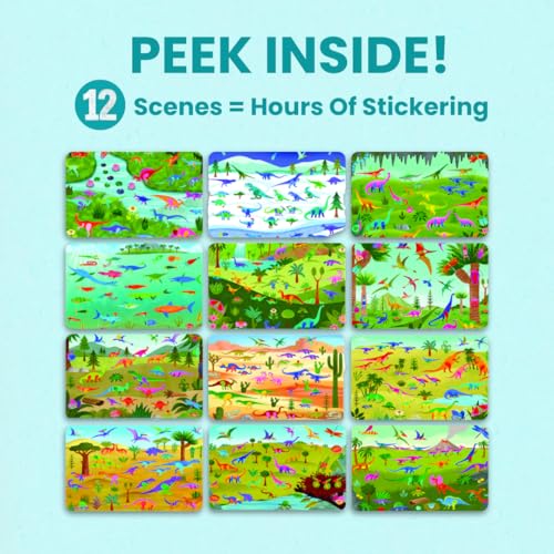 Cupkin Dinosaur Coloring & Sticker Activity Book | 500+ Stickers - color: Dinosaurs