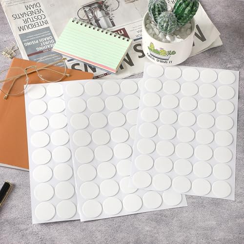 JANYUN 140 Pcs Double Sided Sticky Dots Removable 30 mm Round Putty Sticker - size: 1.18" Round