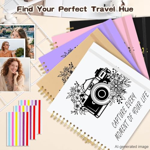 Scrapbook Album 10x10 inch, Travelling Journal Scrap Book Family Scrapbook Scrapbooking Supplies Kits Gift for Couples Anniversary Wedding (white, 10 x 10 inch) - color: white, size: 10 x 10 inch