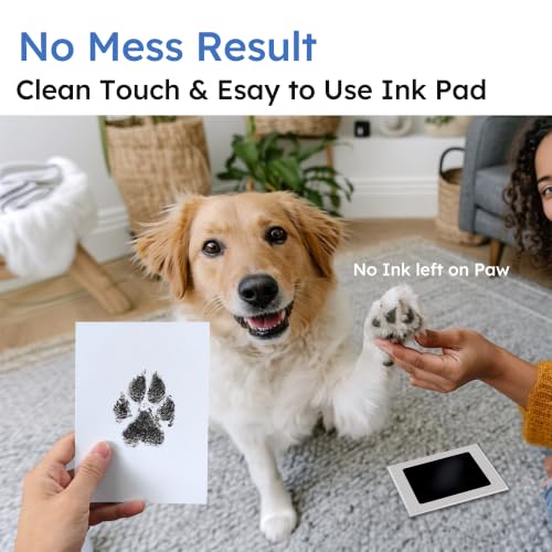 MYPAWLETS Pet Pawprint Ink Pads & Frames Kit,Dog Nose Print,6 Pack - size: 6 Packs-Medium