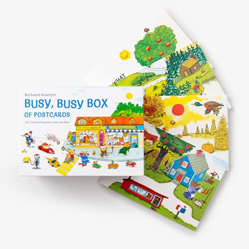 Richard Scarry's Busy, Busy Box of Postcards: 100 Colorful Postcards to Save and Share