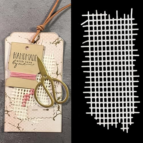 Lapoo 3D Backgrounds Frame Metal Cutting Die for Scrapbooking, New Cutting Dies DIY Album Card Making Decor Paper Craft Metal Die Cuts Party Wedding Decorations (Grid C 3.9 x 2 in) - color: Grid C 3.9 x 2 in