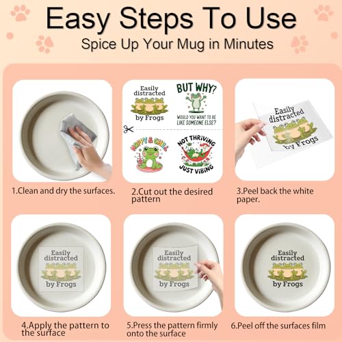 4 PCS Frog Quote Cuttable UV DTF Stickers - style: frog quote