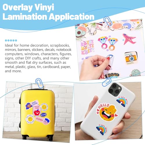 TECKWRAP Sticker Paper for Inkject Printer Holographic Laminating Sheets Matte Inkjet Printable Vinyl 8.26" x 11.69" A4 36 Sheets Printer Paper Vinyl Stickers Waterproof Photo Paper - color: 36PCS Lamination Vinyl & Printable Vinyl Bundle