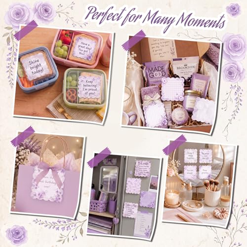 9 Pcs Scalloped Sticky Notes 3x3 Inch,Vintage Purple | Cute Aesthetic Memo Pads Set, Wavy Edge Self Stick Notes, Journal School Office Supply, Craft Decoupage Stationery - style: Vintage Purple