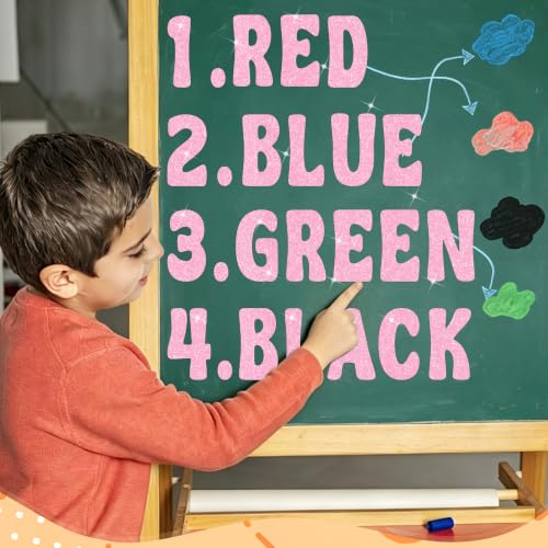 Bulletin Board Letters 74 PCS Glitter Letter Stickers Large 5 Inch, Pink - color: Pink, size: 5 Inch