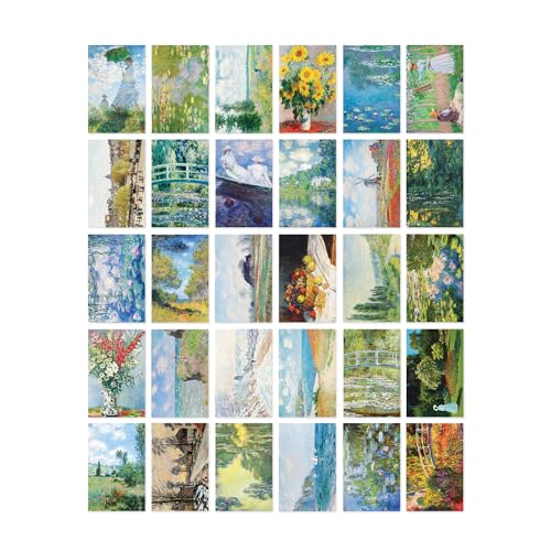 Claude Monet Postcard Set: Pack of 30 Impressionist Art Print Postcards