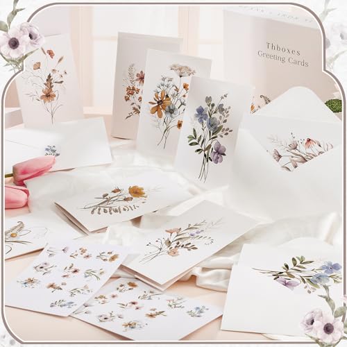 Thboxes 40 Pack Blank Cards and Envelopes, Blank Note Cards 4x6 in - style: Elegant