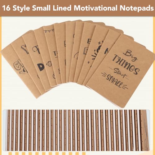 BESARME 60 PCS A6 Pocket Notebook, Blank Pages, Kraft Cover Journal - color: Kraft Paper Color