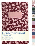 Eccolo Christian Journal Notebook Hardcover Lay Flat 192 Ivory Lined Pages - color: Rouge, size: 6X8