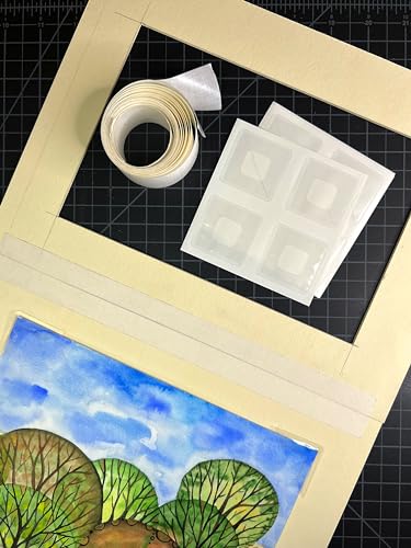 Lineco Self-Adhesive Polypropylene Mounting Corners, 1.25 Inch, 48 PCS - size: 1.25 inches