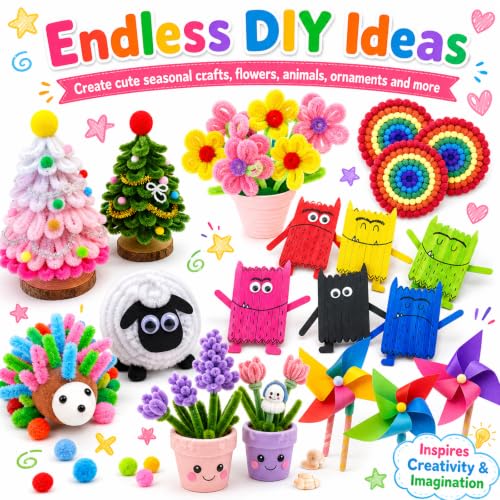 FUNZBO Arts and Crafts Supplies for Kids - Kindergarten School Craft Kit - size: Jar Set (Large)