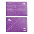 A5 Self-Healing Cutting Pads, Small Cutting Mat, Professional Double Sided Durable Cutting Mat, Great for Hop Scrapbooking, Quilting, Fabric, Sewing Craft Projects (Purple, A5) - color: Purple
